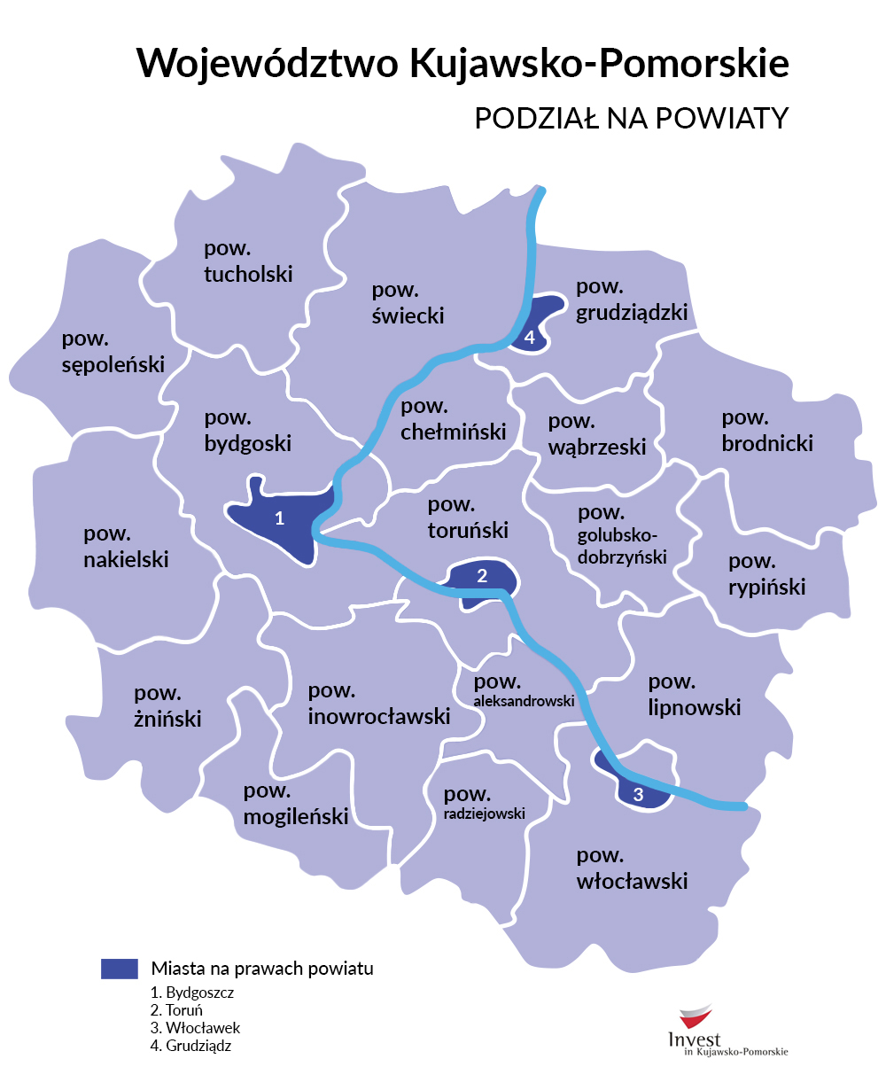 Podział województwa na powiaty